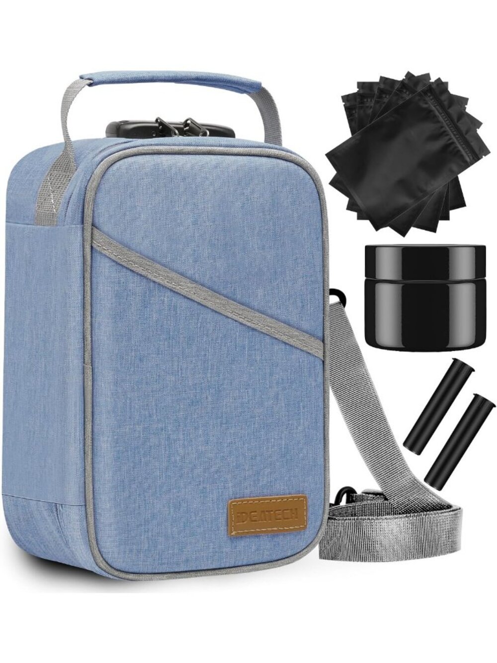 Odor Proof Smell Proof Bag & Stash Box, Lockable Travel Storage Organizer Case
